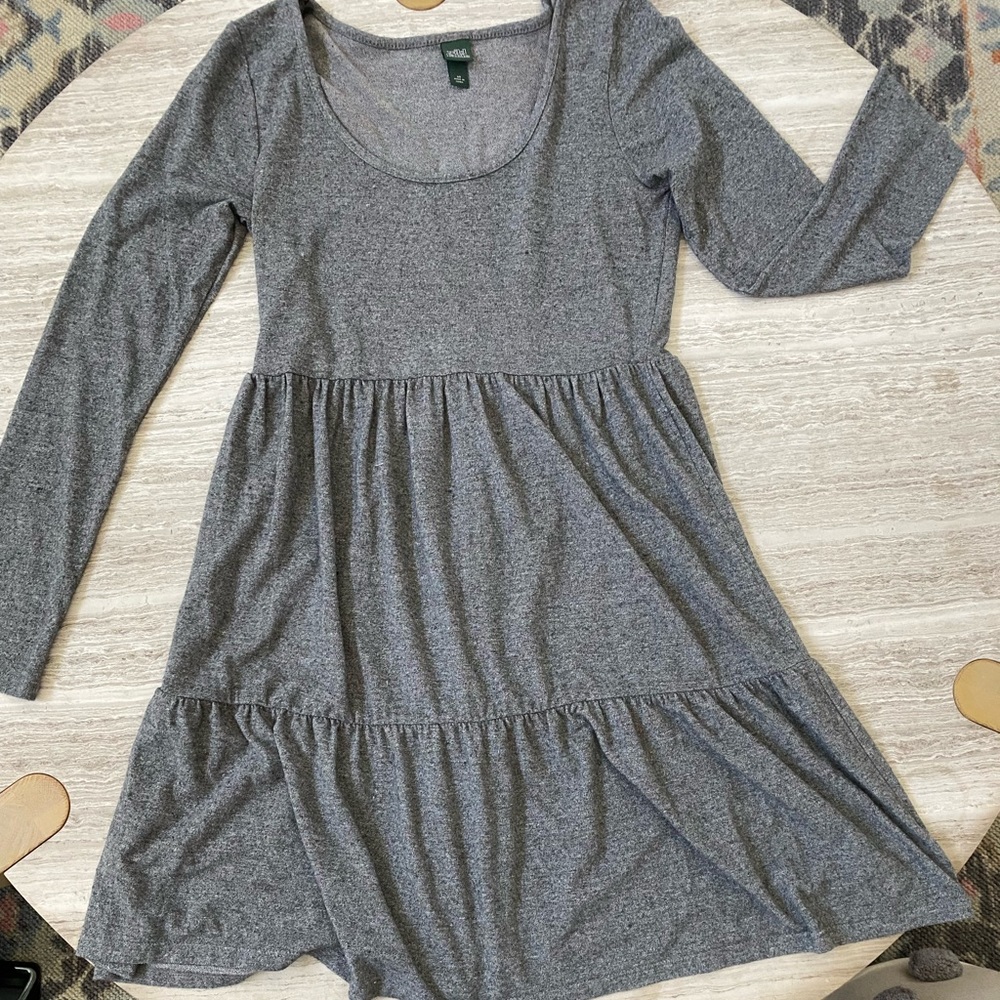 Grey Tiered Dress